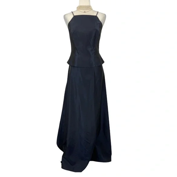 long flowing dress Flowy Red Sexy Prom Dress with Plunge V neck